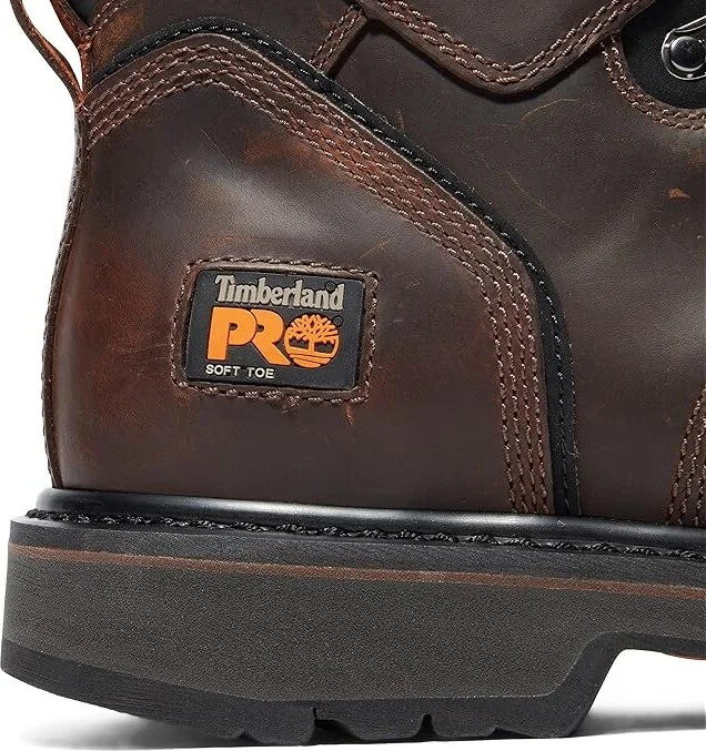 Timberland PRO 6 Pit Boss Soft Toe Men's Work Lace-up Boots Brown : 8 D - Medium, Suede - Image 4