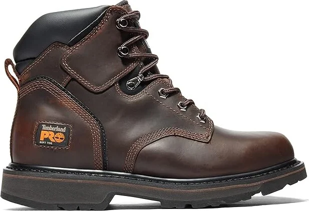 Timberland PRO 6 Pit Boss Soft Toe Men's Work Lace-up Boots Brown : 8 D - Medium, Suede - Image 6