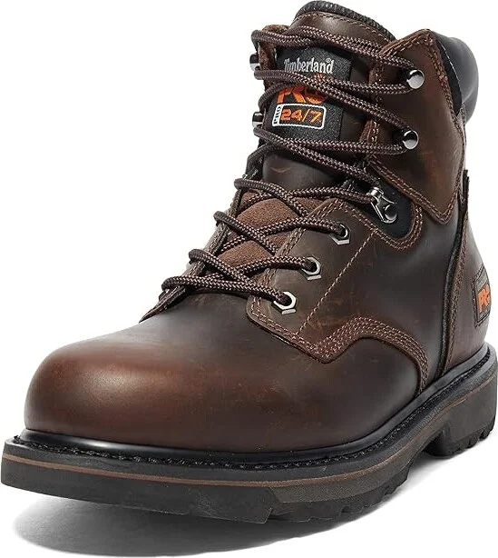 Timberland PRO 6 Pit Boss Soft Toe Men's Work Lace-up Boots Brown : 8 D - Medium, Suede