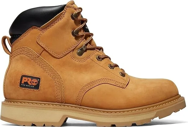 Timberland PRO 6 Pit Boss Soft Toe Men's Work Lace-up Boots Wheat : 11 D - Medium, Suede - Image 6
