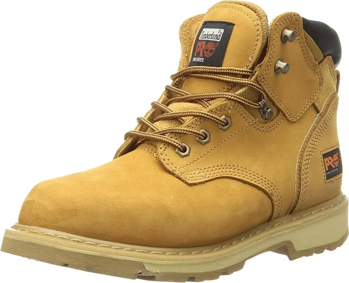 Timberland PRO 6 Pit Boss Soft Toe Men's Work Lace-up Boots Wheat Nubuck Leather : 14 EE - Wide, Suede - Image 2