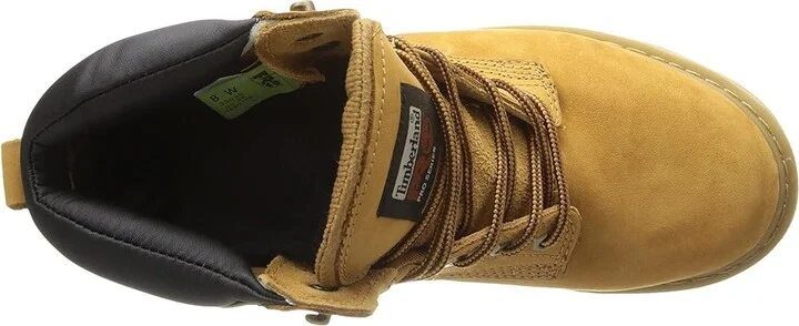 Timberland PRO 6 Pit Boss Soft Toe Men's Work Lace-up Boots Wheat Nubuck Leather : 14 EE - Wide, Suede - Image 3