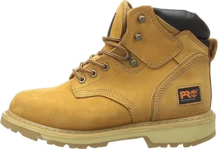 Timberland PRO 6 Pit Boss Soft Toe Men's Work Lace-up Boots Wheat Nubuck Leather : 14 EE - Wide, Suede - Image 7