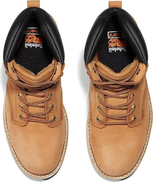 Timberland PRO 6 Pit Boss Steel Toe Men's Work Lace-up Boots Wheat : 9.5 D - Medium, Leather - Image 2