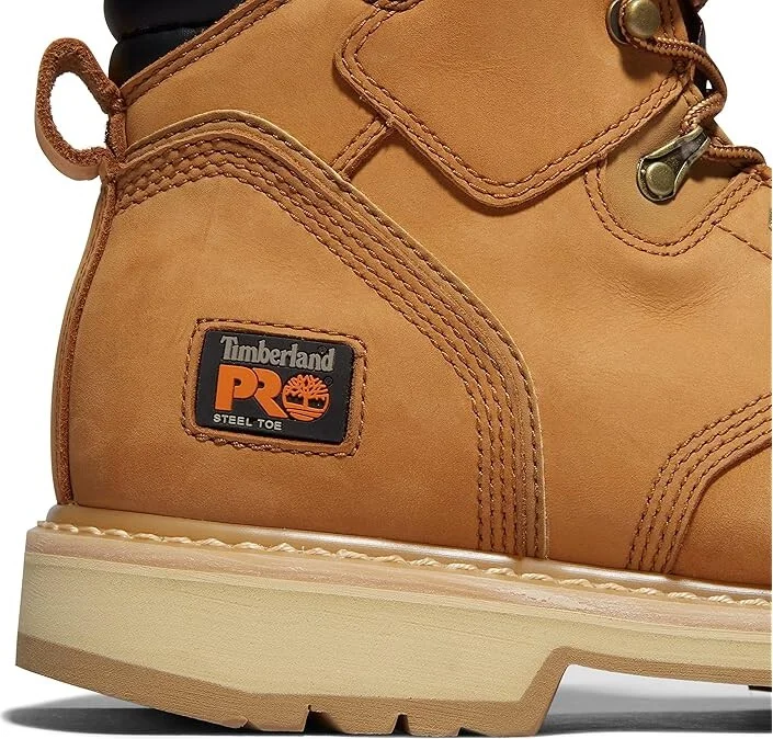 Timberland PRO 6 Pit Boss Steel Toe Men's Work Lace-up Boots Wheat : 9.5 D - Medium, Leather - Image 4