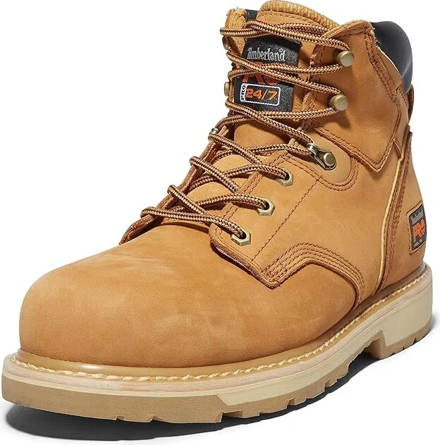 Timberland PRO 6 Pit Boss Steel Toe Men's Work Lace-up Boots Wheat : 9.5 D - Medium, Leather