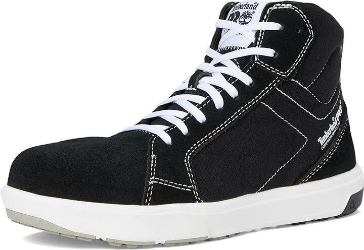Timberland PRO Berkley Hi Composite Safety Toe Shoes Black/White 1 : Men's 14 - Women's 15.5 Medium, Leather/Textile - Image 5