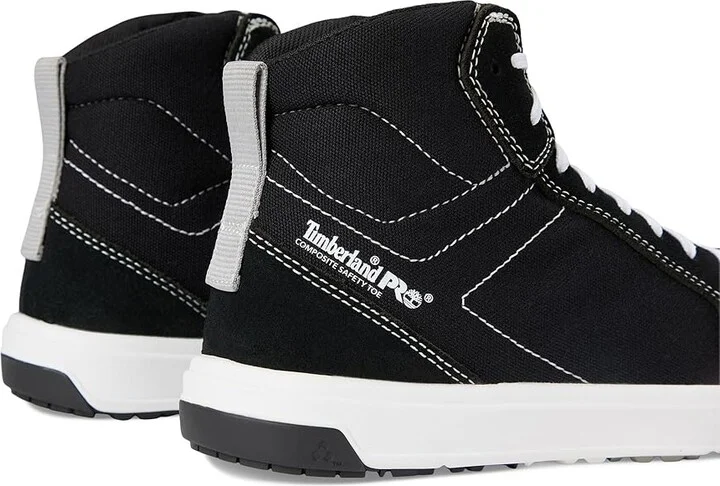 Timberland PRO Berkley Hi Composite Safety Toe Shoes Black/White 1 : Men's 14 - Women's 15.5 Medium, Leather/Textile - Image 7