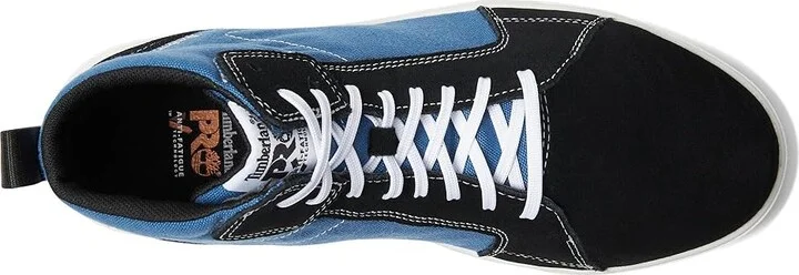 Timberland PRO Berkley Hi Composite Safety Toe Shoes Blue/White : Men's 7 - Women's 8.5 Medium, Synthetic - Image 2