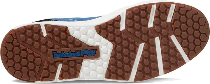Timberland PRO Berkley Hi Composite Safety Toe Shoes Blue/White : Men's 7 - Women's 8.5 Medium, Synthetic - Image 3