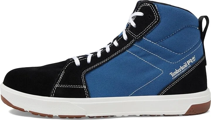 Timberland PRO Berkley Hi Composite Safety Toe Shoes Blue/White : Men's 7 - Women's 8.5 Medium, Synthetic