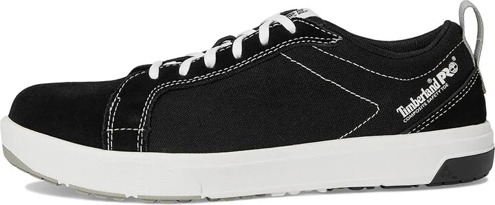 Timberland PRO Berkley Oxford Composite Safety Toe Men's Shoes Black/White 1 : 3.5 D - Medium, Leather/Textile - Image 6