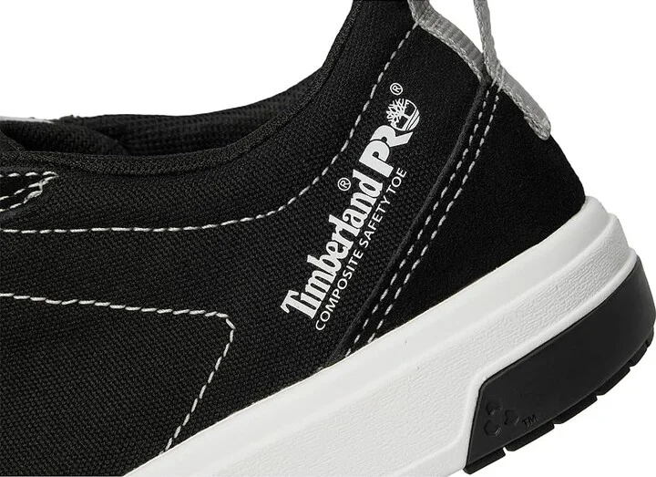 Timberland PRO Berkley Oxford Composite Safety Toe Men's Shoes Black/White 1 : 3.5 D - Medium, Leather/Textile - Image 7