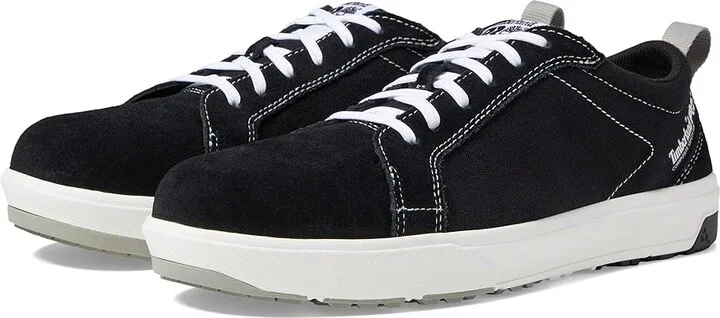 Timberland PRO Berkley Oxford Composite Safety Toe Men's Shoes Black/White : 4 D - Medium, Leather/Textile