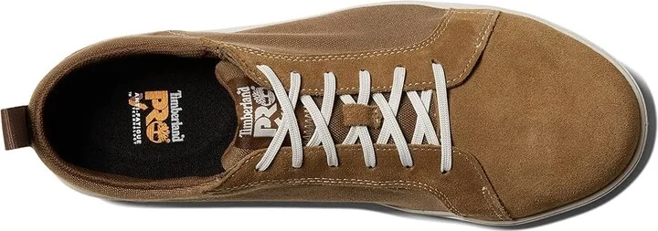 Timberland PRO Berkley Oxford Composite Safety Toe Men's Shoes Brown/Beige : 3.5 D - Medium, Leather/Textile - Image 2