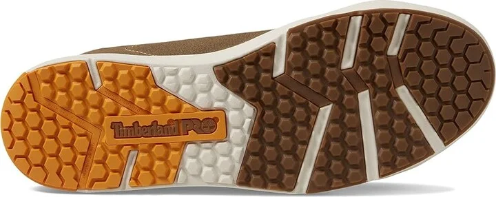 Timberland PRO Berkley Oxford Composite Safety Toe Men's Shoes Brown/Beige : 3.5 D - Medium, Leather/Textile - Image 3