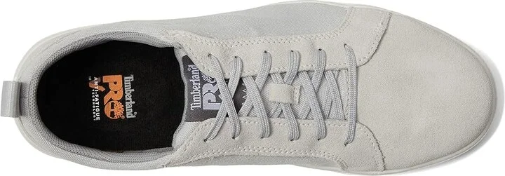Timberland PRO Berkley Oxford Composite Safety Toe Men's Shoes Grey/White : 4 D - Medium, Leather/Textile - Image 2