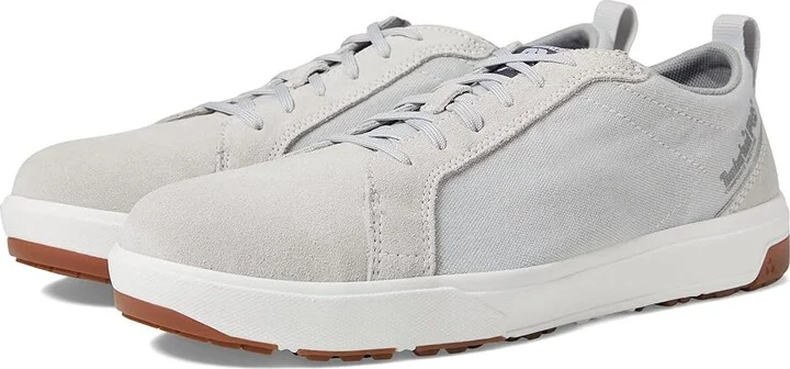 Timberland PRO Berkley Oxford Composite Safety Toe Men's Shoes Grey/White : 4 D - Medium, Leather/Textile