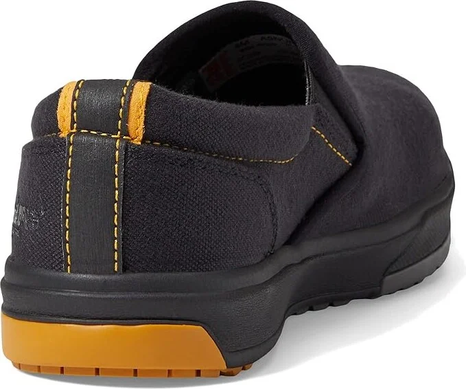 Timberland PRO Berkley Slip-On Composite Safety Toe Men's Shoes Grey/Yellow : 3.5 D - Medium, Canvas - Image 4