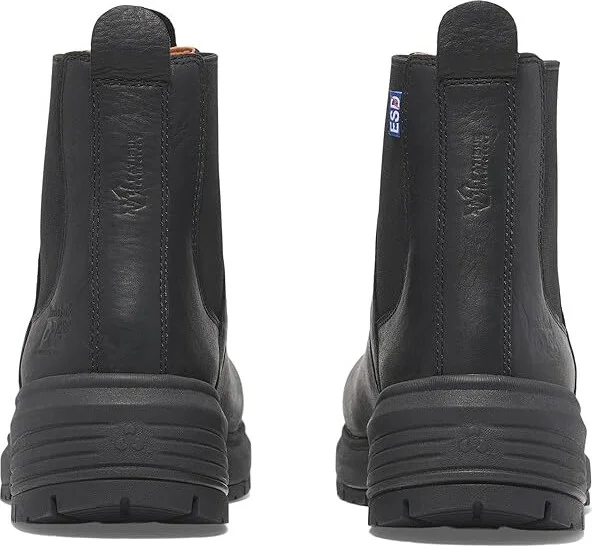 Timberland PRO Birchline Chelsea Composite Safety Toe Static Dissipative Women's Work Boots Black Escape : 10 D - Wide, Leather - Image 4