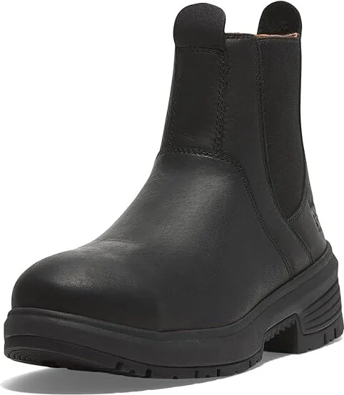 Timberland PRO Birchline Chelsea Composite Safety Toe Static Dissipative Women's Work Boots Black Escape : 10 D - Wide, Leather - Image 5