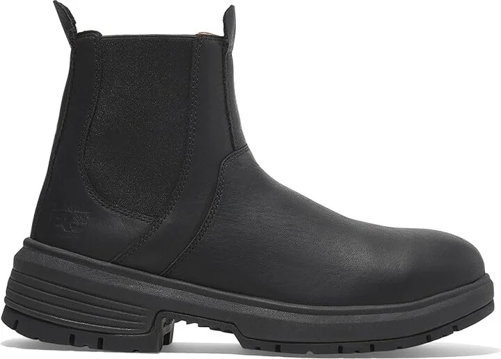 Timberland PRO Birchline Chelsea Composite Safety Toe Static Dissipative Women's Work Boots Black Escape : 10 D - Wide, Leather - Image 7