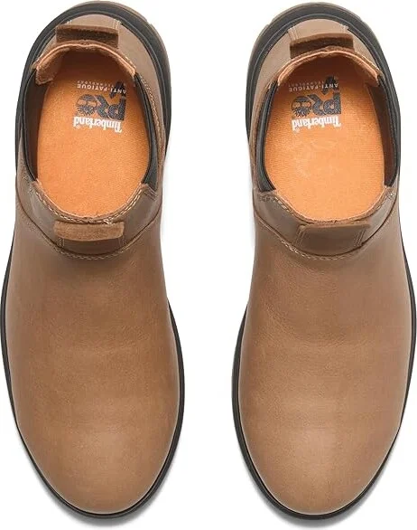 Timberland PRO Birchline Chelsea Composite Safety Toe Women's Work Boots Biscuit Camper Brown : 10 C - Medium, Leather - Image 2