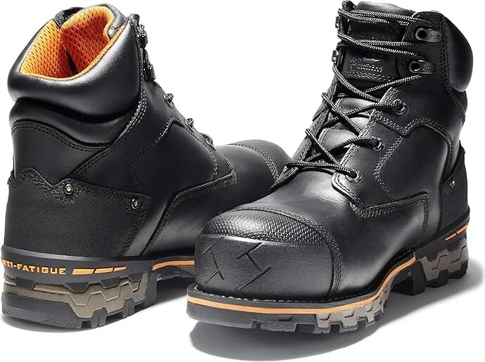 Timberland PRO Boondock 6 Composite Safety Toe Waterproof Men's Work Lace-up Boots Black-2024 NEW : 12 D - Medium, Leather - Image 5