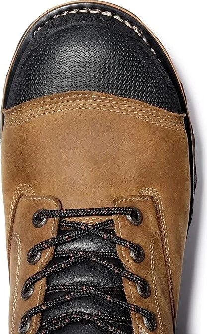 Timberland PRO Boondock 8 Comp Toe WP Men's Work Boots Brown 5 : 15 E - Wide, Leather - Image 2