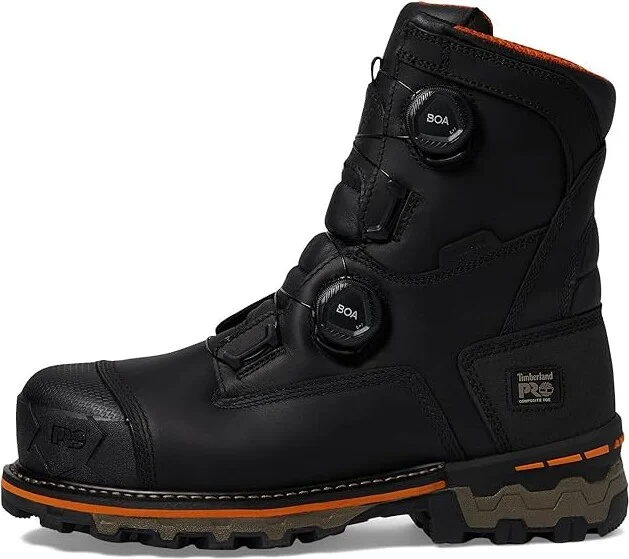 Timberland PRO Boondock BOA 8 Inch Composite Safety Toe Waterproof Puncture Resistant Men's Work Boots Black : 15 D - Medium - Image 6