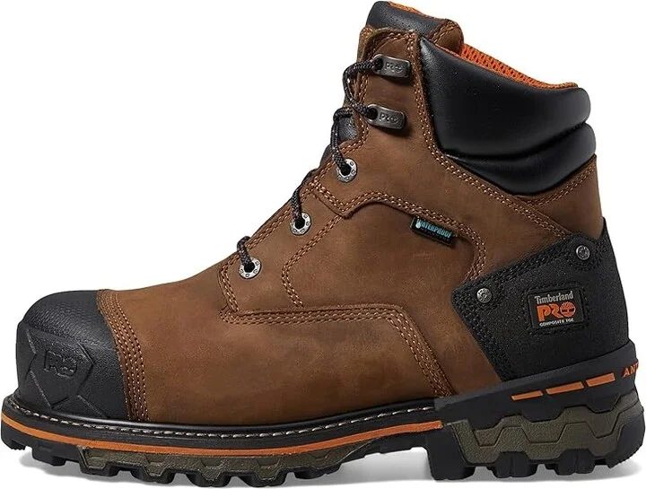 Timberland PRO Boondock Men's Work Boots Brown Oiled Distressed Leather : 8.5 E - Wide - Image 6