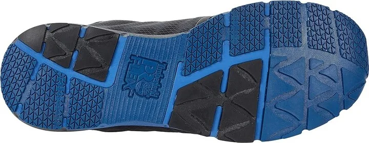 Timberland PRO Day One Safety Radius Low Composite Safety Toe Men's Shoes Charcoal/Pantone Blue : 15 D - Medium, Textile/Synthetic - Image 3