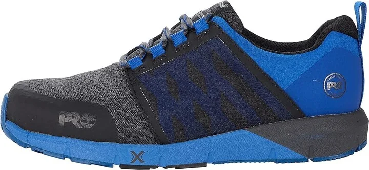 Timberland PRO Day One Safety Radius Low Composite Safety Toe Men's Shoes Charcoal/Pantone Blue : 15 D - Medium, Textile/Synthetic - Image 6