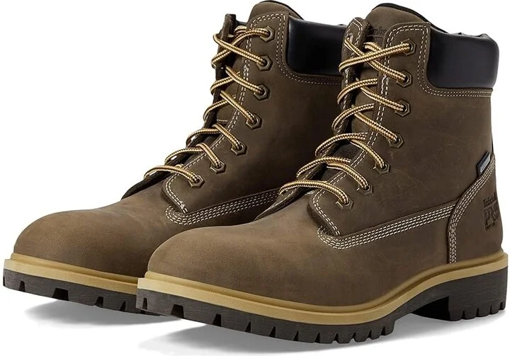 Timberland PRO Direct Attach 6 Soft Toe Insulated Waterproof Women's Shoes Turkish Coffee-2024 NEW : 5.5 D - Wide, Leather