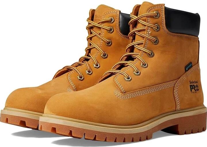 Timberland PRO Direct Attach 6 Steel Safety Toe Insulated Waterproof Women's Shoes Wheat-2024 NEW : 8 C - Medium, Leather