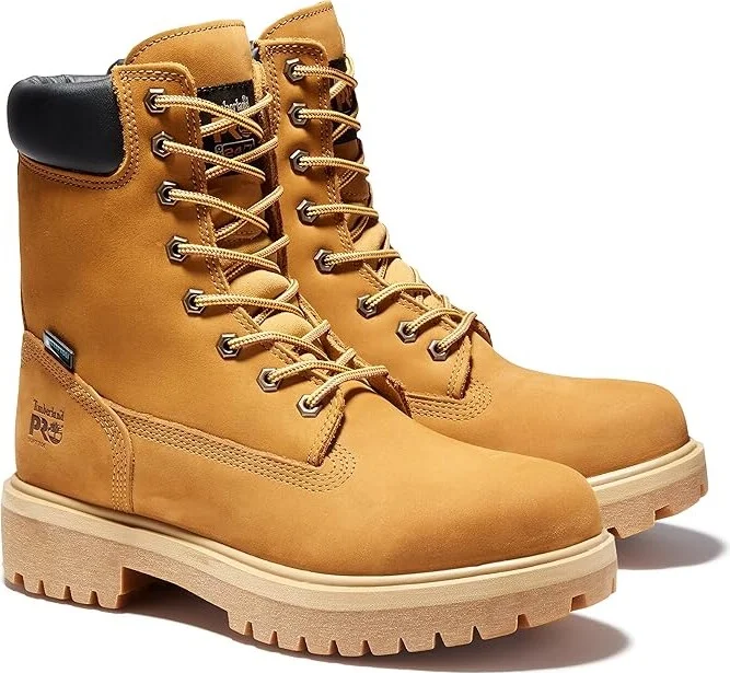 Timberland PRO Direct Attach Waterproof 8 Soft Toe Men's Boots Wheat-2024 NEW : 15 E - Wide, Leather - Image 5