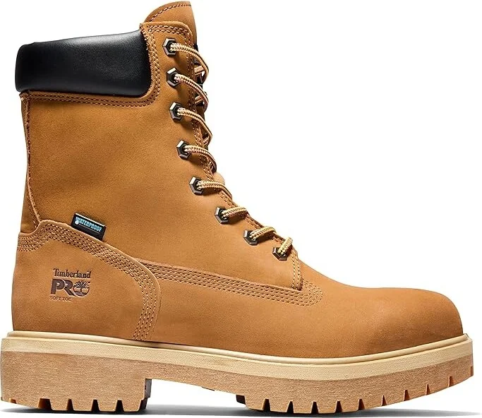 Timberland PRO Direct Attach Waterproof 8 Soft Toe Men's Boots Wheat-2024 NEW : 15 E - Wide, Leather - Image 7