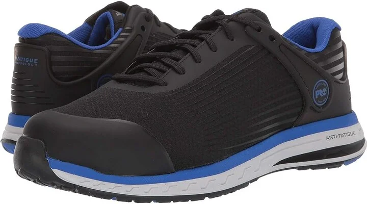 Timberland PRO Drivetrain Composite Safety Toe Men's Shoes Black/Blue : 14 D - Medium, Textile