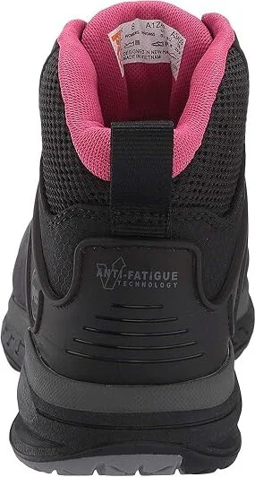 Timberland PRO Drivetrain Mid Composite Safety Toe Static Dissipative Women's Boots Black/Pink : 8.5 C - Medium, Textile - Image 4