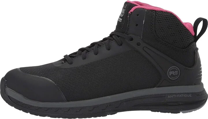 Timberland PRO Drivetrain Mid Composite Safety Toe Static Dissipative Women's Boots Black/Pink : 8.5 C - Medium, Textile - Image 6