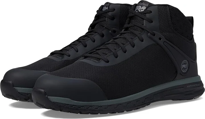 Timberland PRO Drivetrain SD35 Mid Composite Safety Toe SD Men's Work Boots Black Ripstop Nylon Upper : 15 D - Medium, Textile