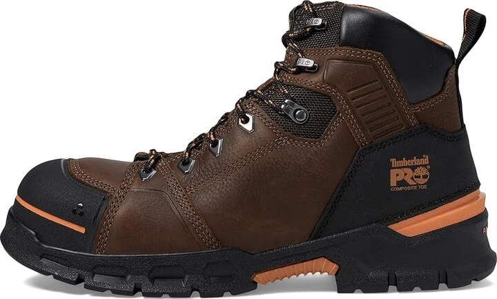 Timberland PRO Endurance EV 6 Composite Safety Toe Men's Shoes Teak/Orange : 7 D - Medium, Leather/Rubber - Image 6