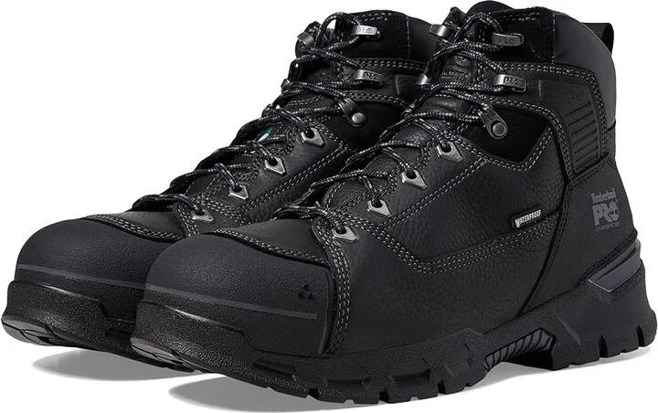 Timberland PRO Endurance EV 6 Composite Safety Toe Puncture Resistant Waterproof Men's Shoes Black/Grey : 7 D - Medium, Leather/Rubber