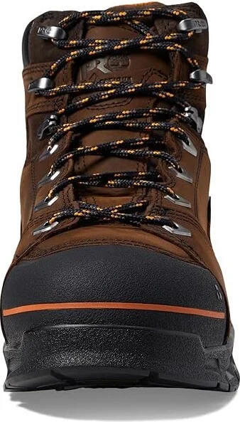 Timberland PRO Endurance EV 6 Composite Safety Toe Puncture Resistant Waterproof Men's Shoes Walnut/Orange : 7 D - Medium, Leather/Rubber - Image 2