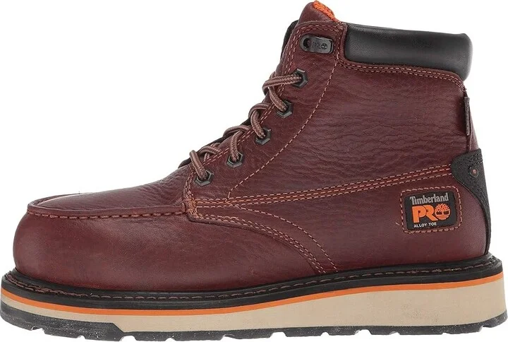 Timberland PRO Gridworks 6 Alloy Safety Toe Waterproof Men's Shoes Brown 2 : Men's 11.5 - Women's 13 Medium, Leather - Image 6