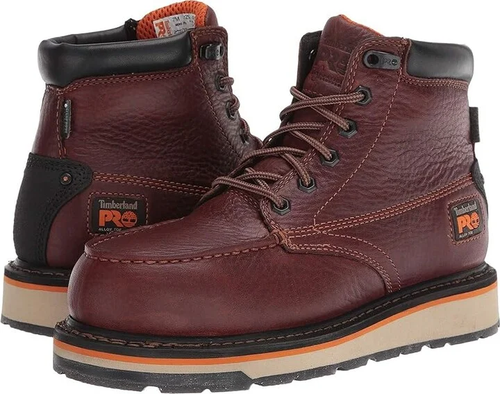 Timberland PRO Gridworks 6 Alloy Safety Toe Waterproof Men's Shoes Brown 2 : Men's 11.5 - Women's 13 Medium, Leather