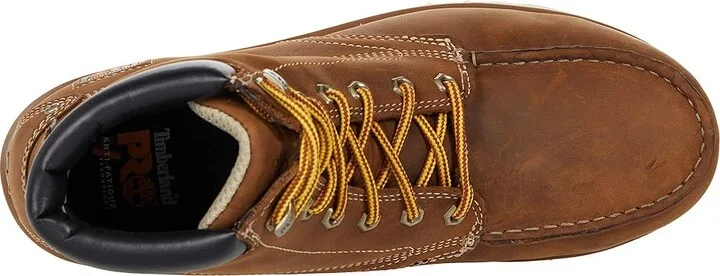 Timberland PRO Gridworks 6 Alloy Safety Toe Waterproof Men's Shoes Golden Brown1 : Men's 7.5 - Women's 9 Medium, Leather - Image 2