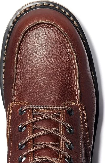 Timberland PRO Gridworks 6 Moc Soft Toe Waterproof Men's Work Lace-up Boots Brown Tempest Rancher : 14 D - Medium, Leather - Image 2
