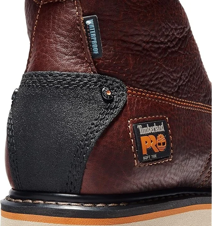 Timberland PRO Gridworks 6 Moc Soft Toe Waterproof Men's Work Lace-up Boots Brown Tempest Rancher : 14 D - Medium, Leather - Image 4