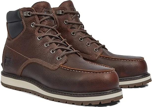 Timberland PRO Irvine Wedge 6 Alloy Safety Toe Men's Shoes Brown2024 NEW : 12 E - Wide, Leather - Image 5